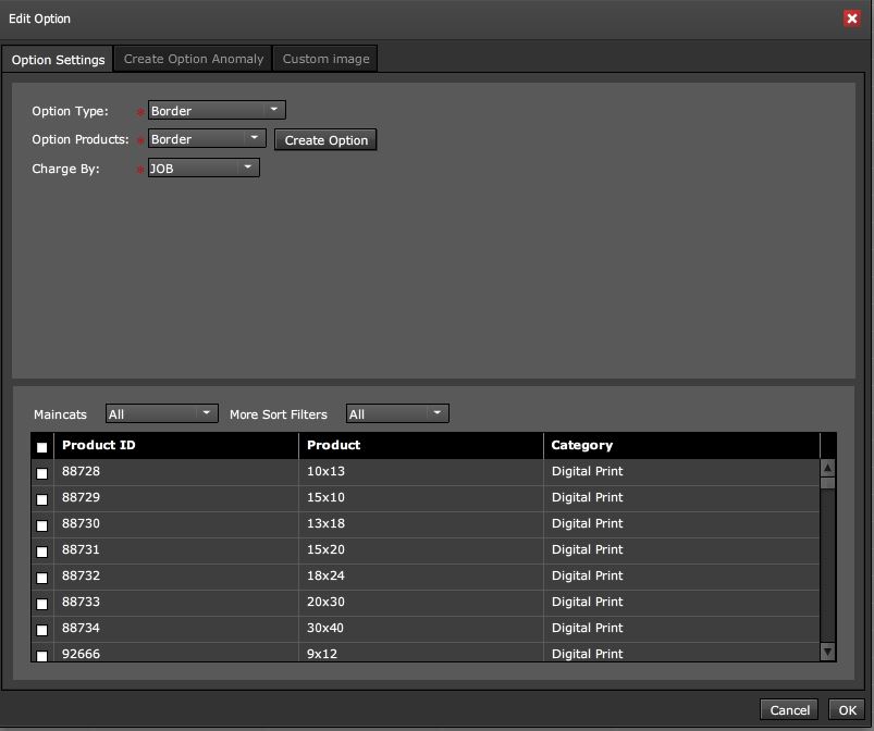 option details